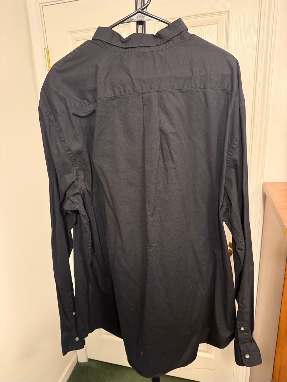 Old Navy Men’s 3XLT Black Button-Down Shirt - Long Sleeve Casual - Picture 3 of 3
